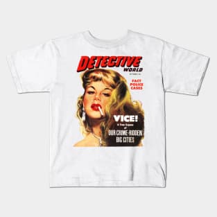 Vintage Pulp Magazine Cover Kids T-Shirt